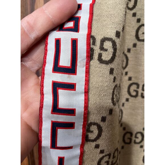 Gucci X Unskilled worker Jumbo GG Jogging Pants w/signature Web stripe trim XL - Picture 4 of 9